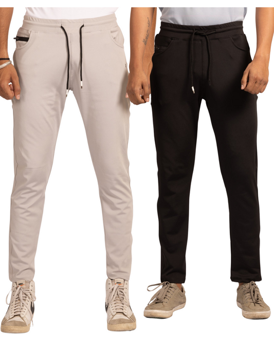 The Harvey slim fit Value pack of 2 joggers- Black, beige