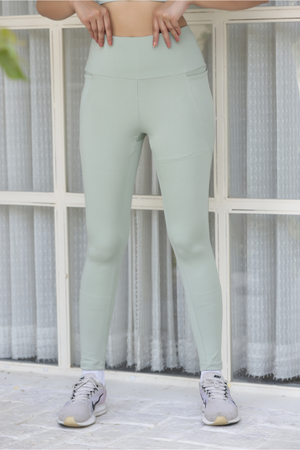 The Georgina jeggings-Sage green