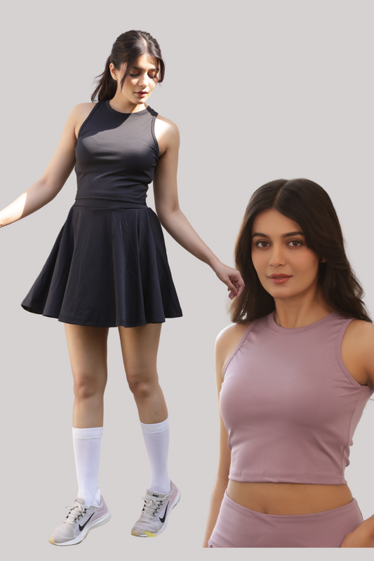 The Blair top pack of 2 - lavender, black